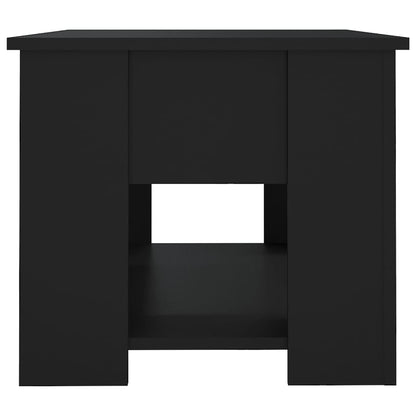 Salontafel 79X49X41 Cm Bewerkt Hout Zwart