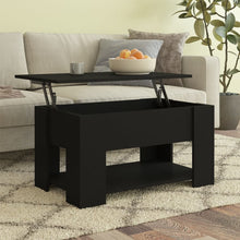 Salontafel 79X49X41 Cm Bewerkt Hout Zwart