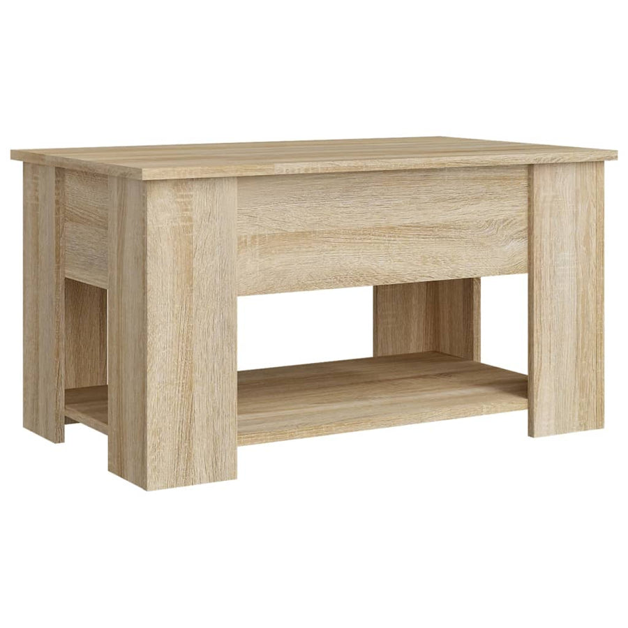 Salontafel 79X49X41 Cm Bewerkt Hout Sonoma Eikenkleurig