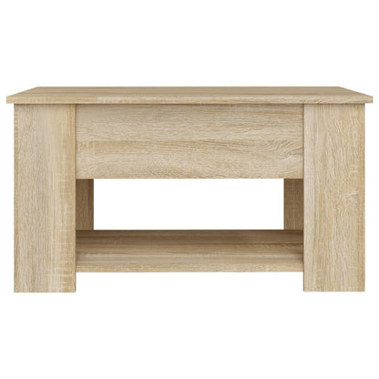 Salontafel 79X49X41 Cm Bewerkt Hout Sonoma Eikenkleurig