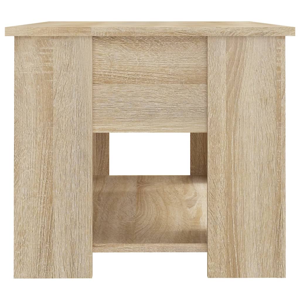 Salontafel 79X49X41 Cm Bewerkt Hout Sonoma Eikenkleurig
