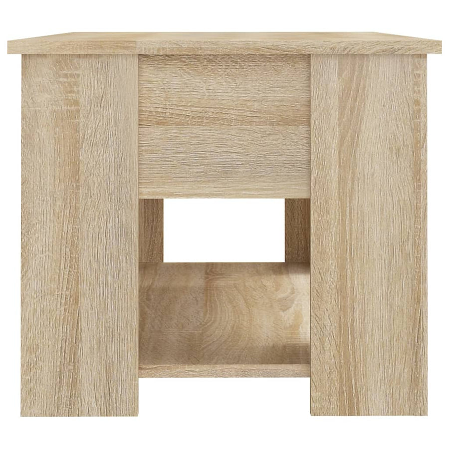 Salontafel 79X49X41 Cm Bewerkt Hout Sonoma Eikenkleurig