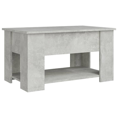 Salontafel 79X49X41 Cm Bewerkt Hout Betongrijs