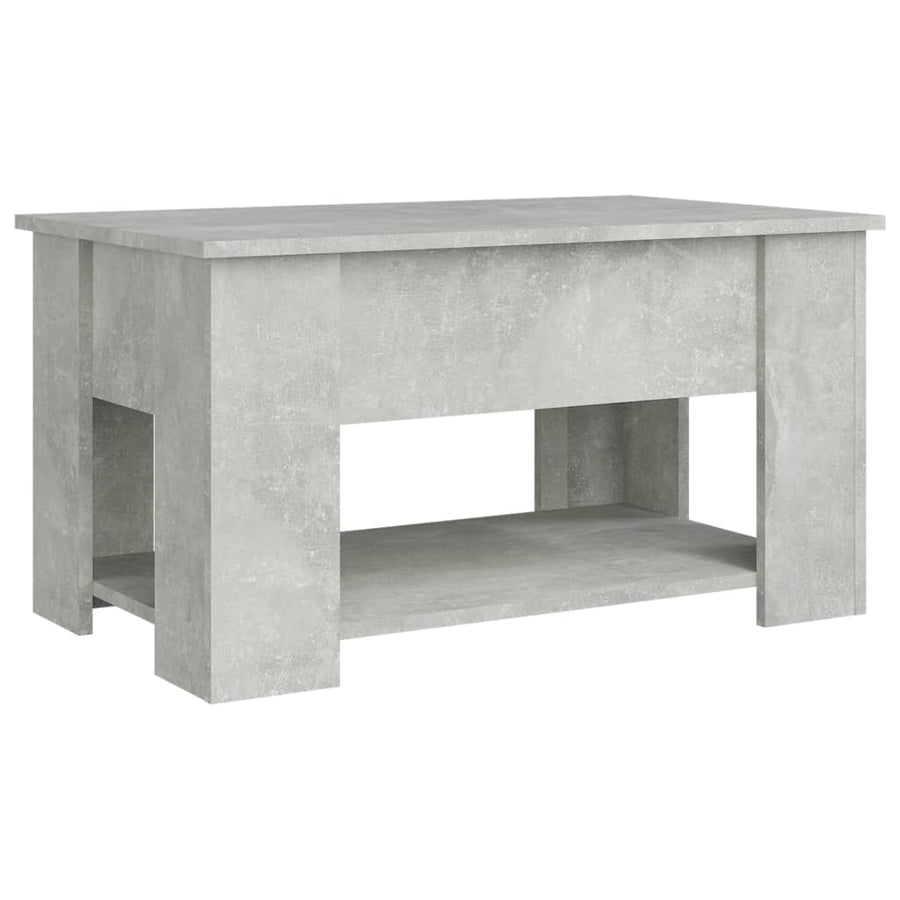 Salontafel 79X49X41 Cm Bewerkt Hout Betongrijs