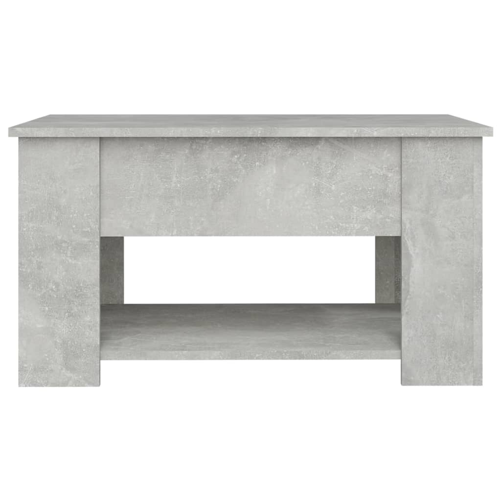 Salontafel 79X49X41 Cm Bewerkt Hout Betongrijs