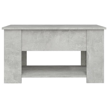 Salontafel 79X49X41 Cm Bewerkt Hout Betongrijs