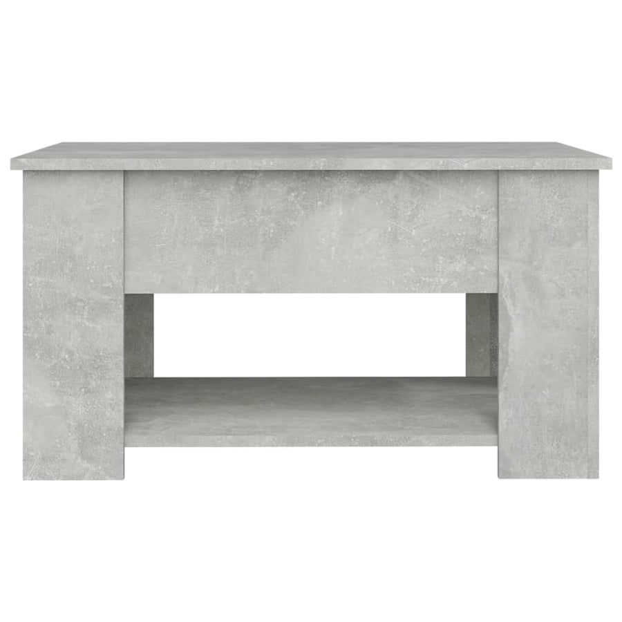 Salontafel 79X49X41 Cm Bewerkt Hout Betongrijs