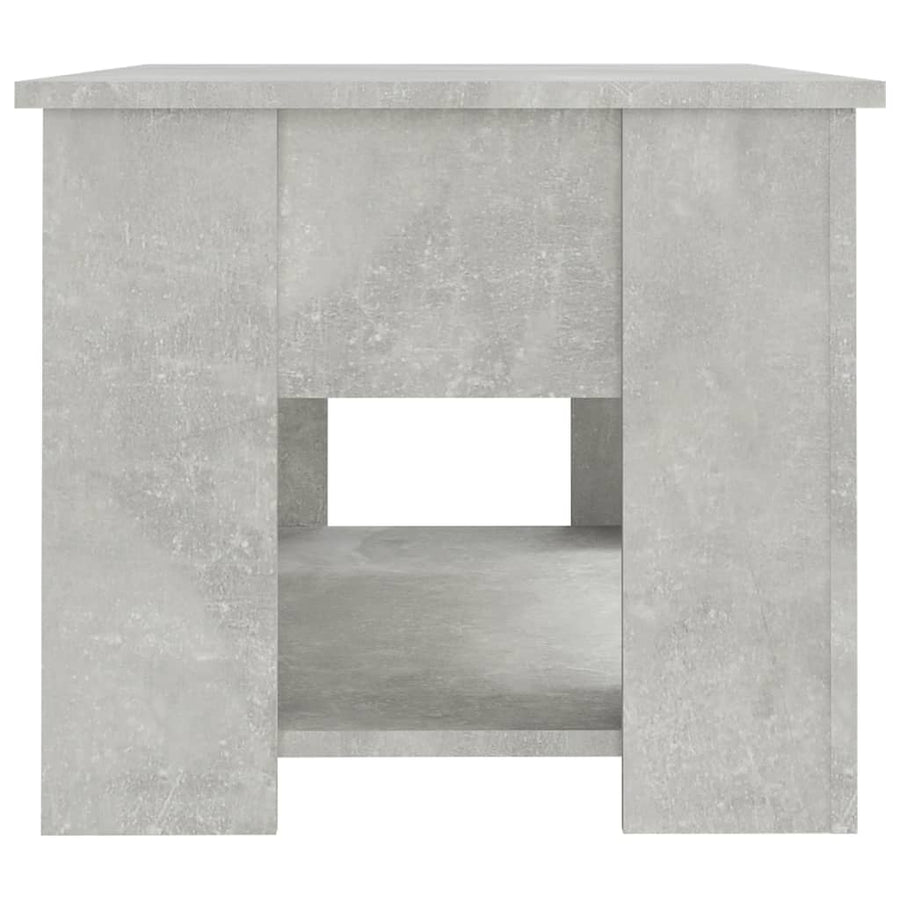 Salontafel 79X49X41 Cm Bewerkt Hout Betongrijs
