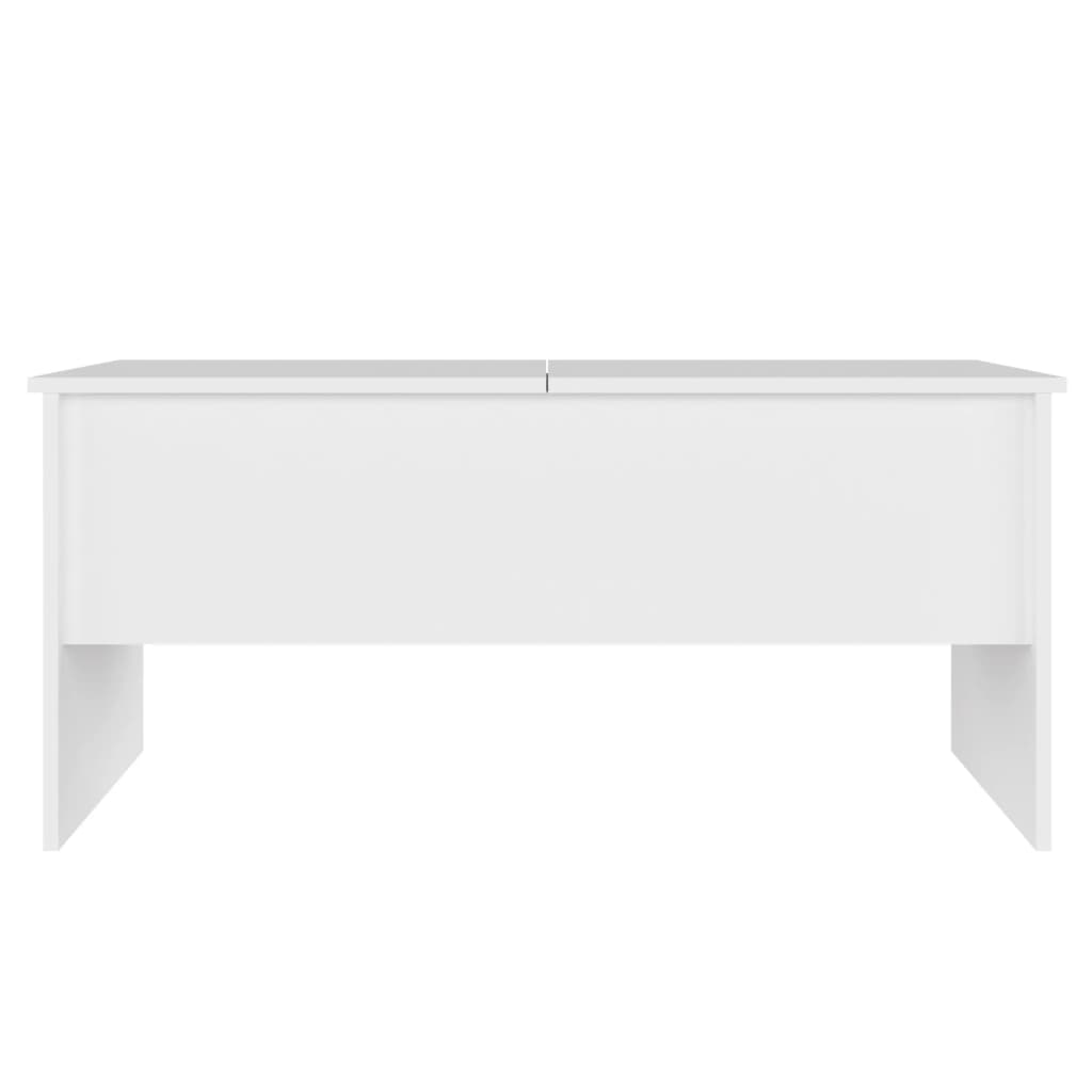 Salontafel 102X50,5X46,5 Cm Bewerkt Hout Wit