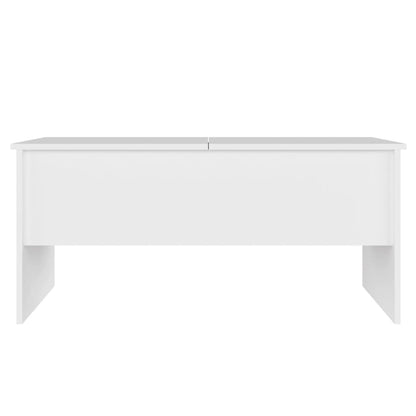 Salontafel 102X50,5X46,5 Cm Bewerkt Hout Wit