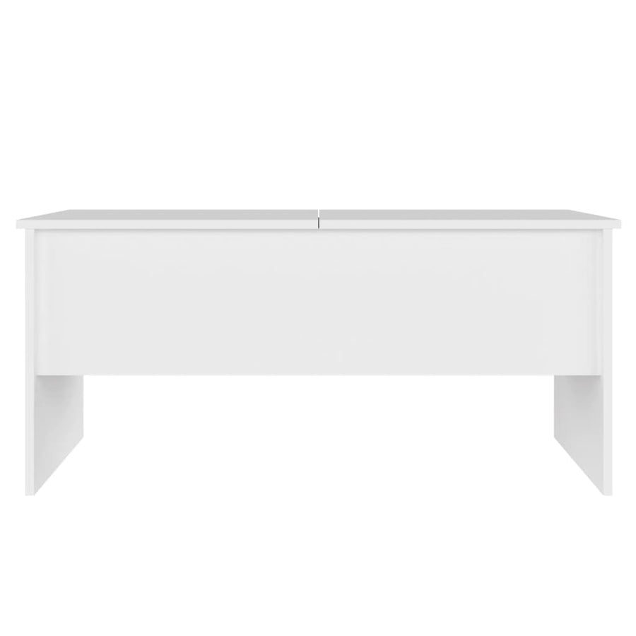 Salontafel 102X50,5X46,5 Cm Bewerkt Hout Wit