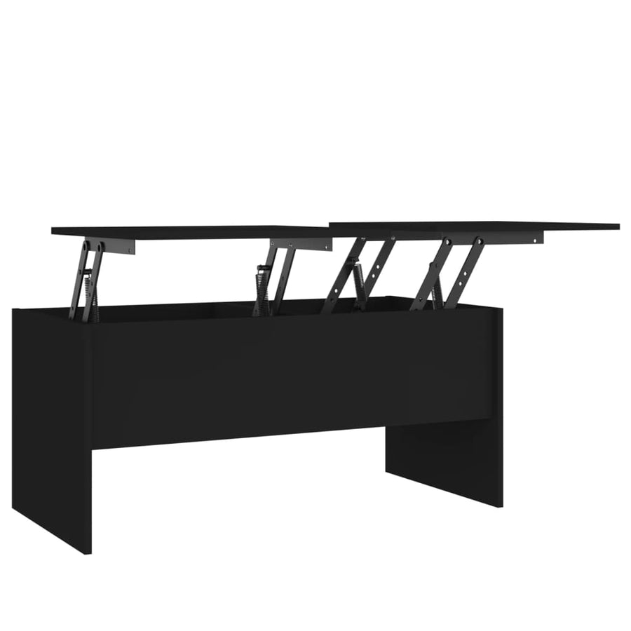Salontafel 02X50,5X46,5 Cm Bewerkt Hout Zwart
