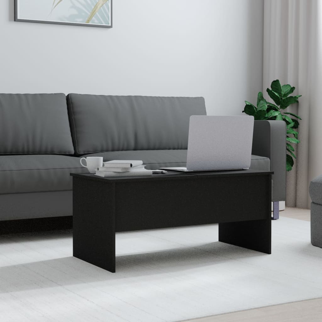 Salontafel 02X50,5X46,5 Cm Bewerkt Hout Zwart