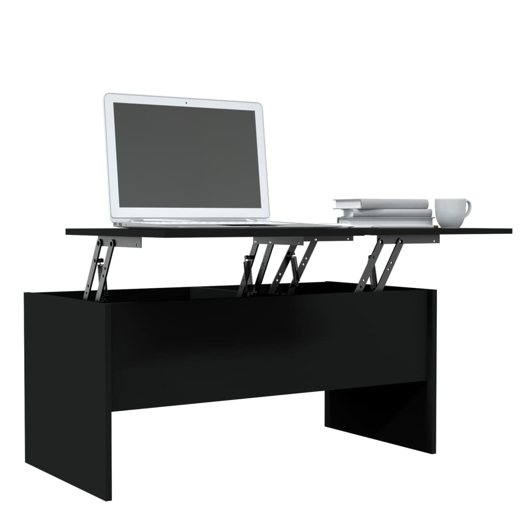 Salontafel 02X50,5X46,5 Cm Bewerkt Hout Zwart
