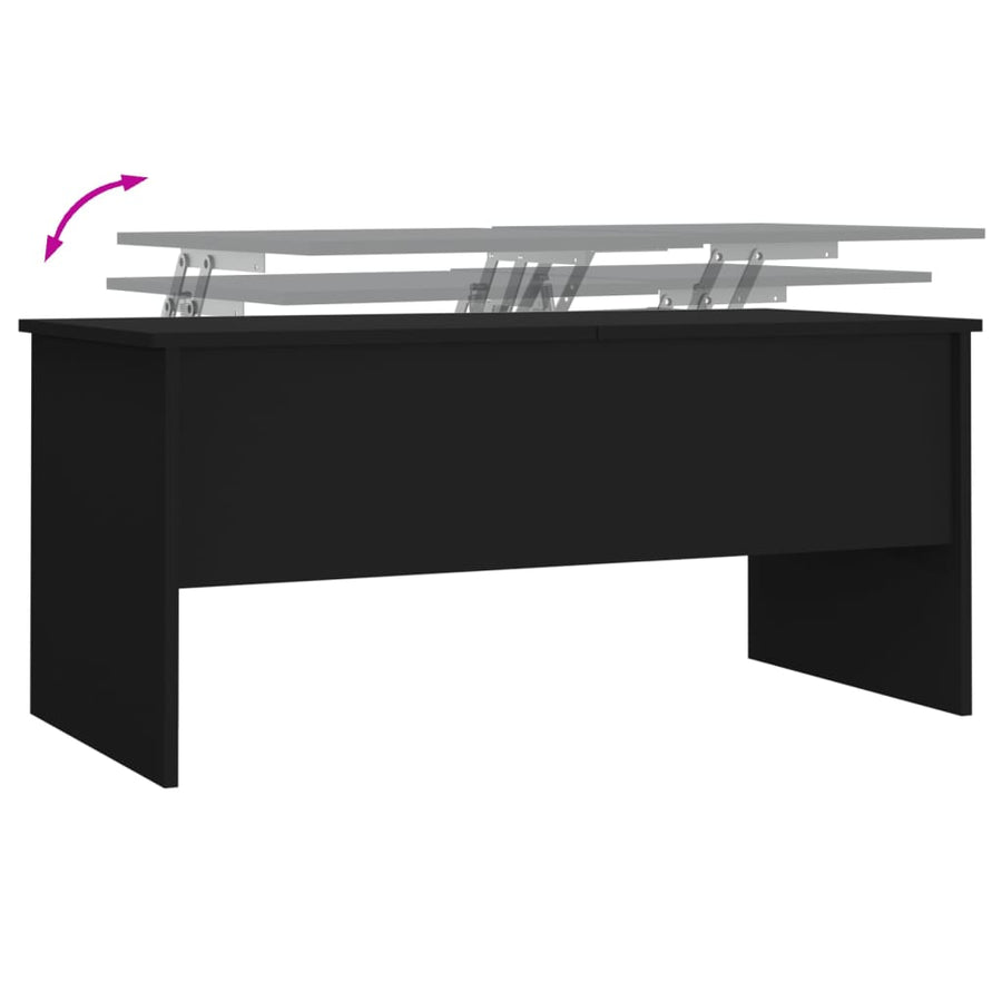 Salontafel 02X50,5X46,5 Cm Bewerkt Hout Zwart