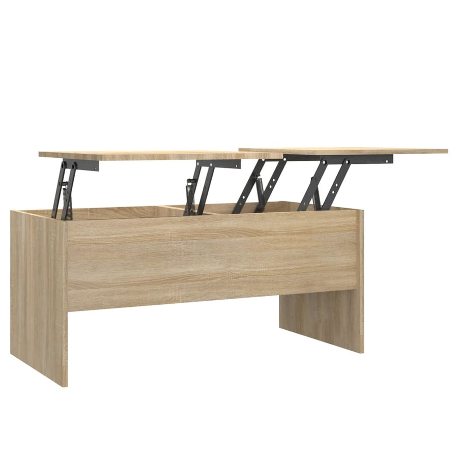 Salontafel 02X50,5X46,5 Cm Bewerkt Hout Kleurig Sonoma eiken