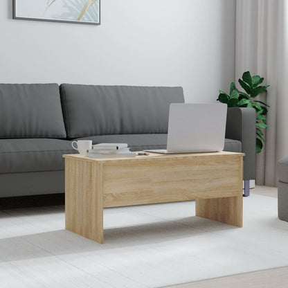 Salontafel 02X50,5X46,5 Cm Bewerkt Hout Kleurig Sonoma eiken