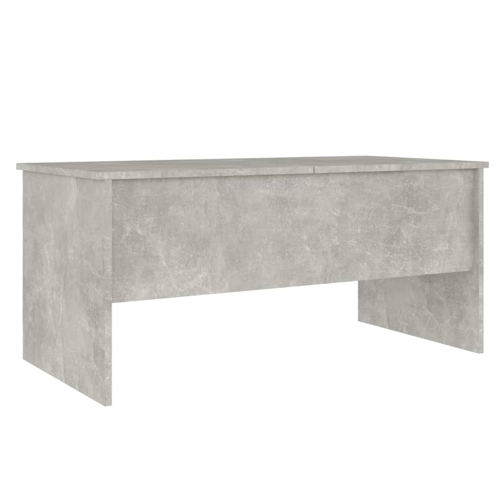 Salontafel 102X50,5X46,5 Cm Bewerkt Hout Betongrijs