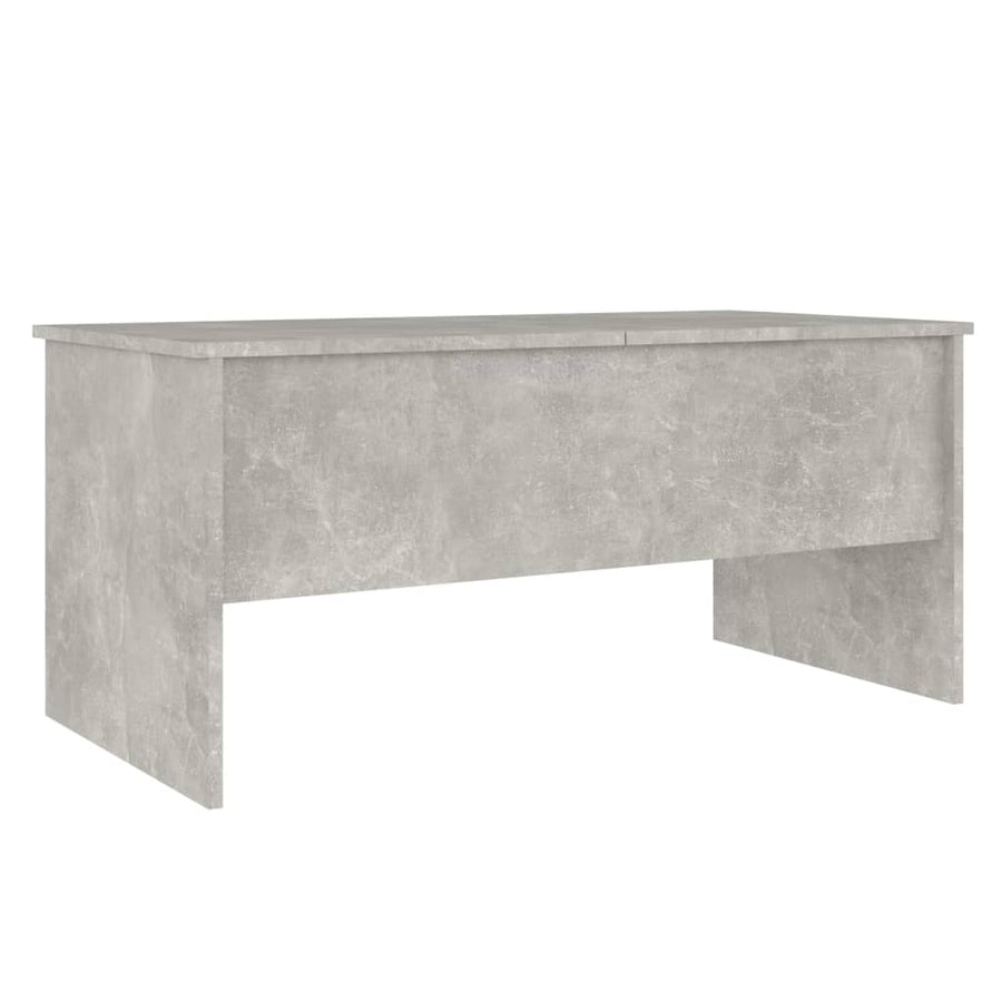 Salontafel 102X50,5X46,5 Cm Bewerkt Hout Betongrijs
