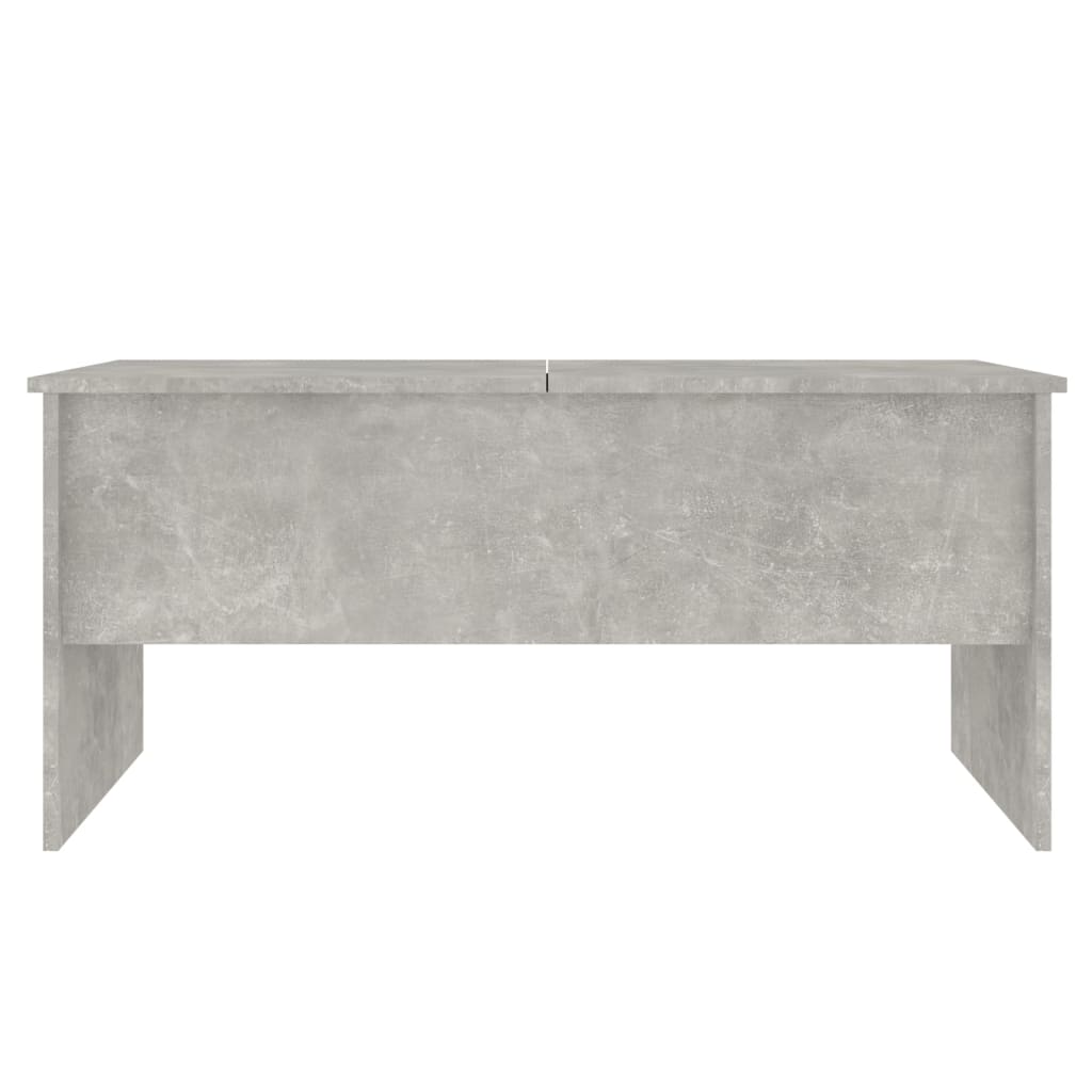 Salontafel 102X50,5X46,5 Cm Bewerkt Hout Betongrijs