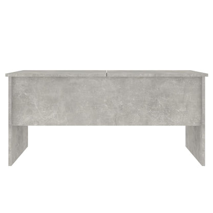 Salontafel 102X50,5X46,5 Cm Bewerkt Hout Betongrijs