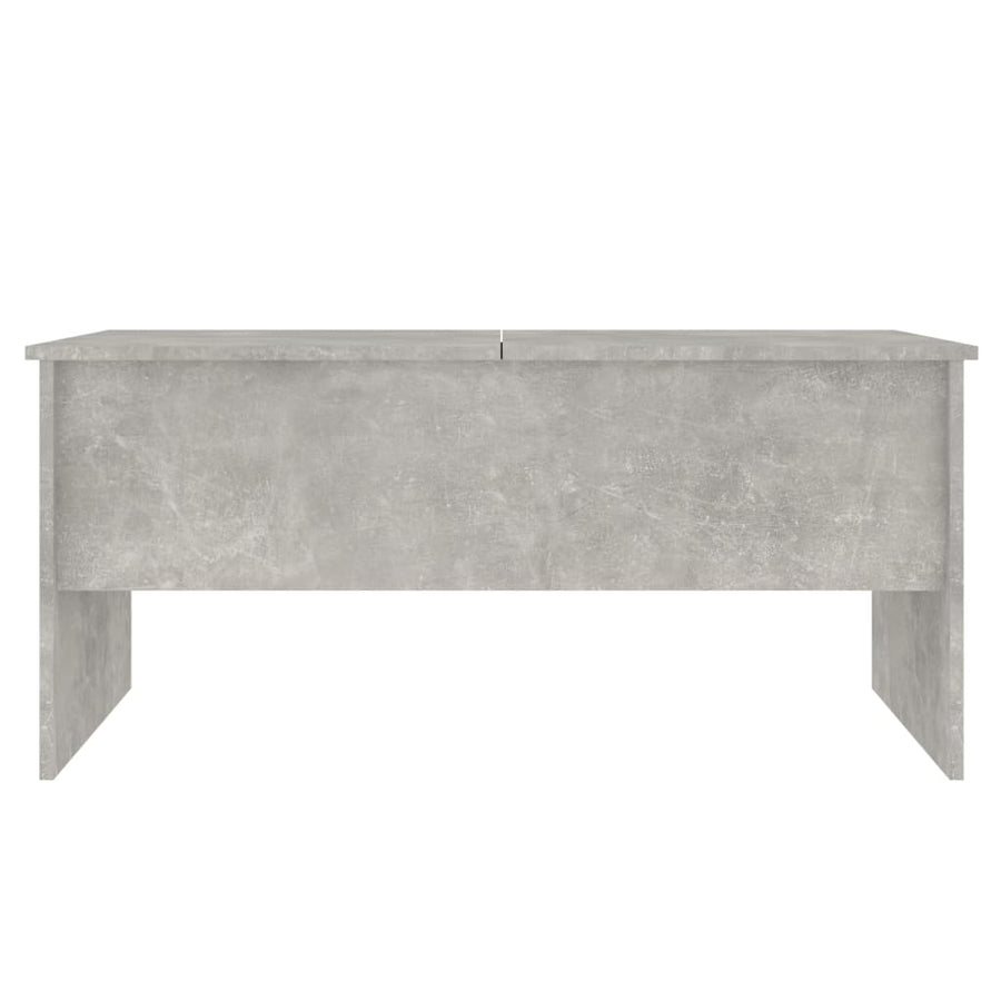 Salontafel 102X50,5X46,5 Cm Bewerkt Hout Betongrijs