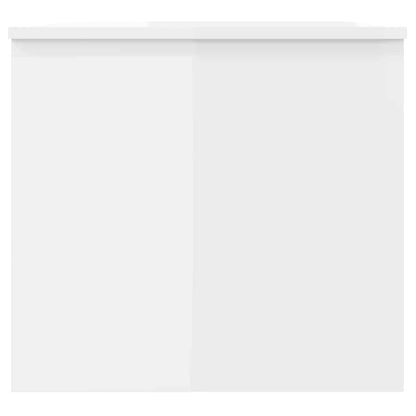 Salontafel 102x50,5x46,5 cm bewerkt hout hoogglans wit