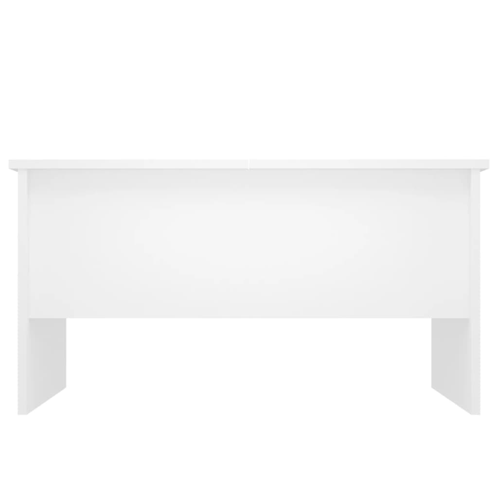 Salontafel 80X50X42,5 Cm Bewerkt Hout Wit