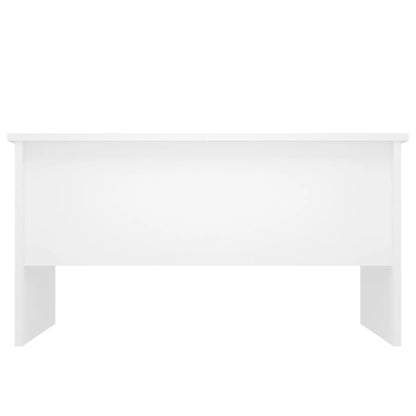 Salontafel 80X50X42,5 Cm Bewerkt Hout Wit