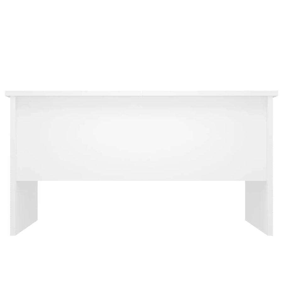 Salontafel 80X50X42,5 Cm Bewerkt Hout Wit