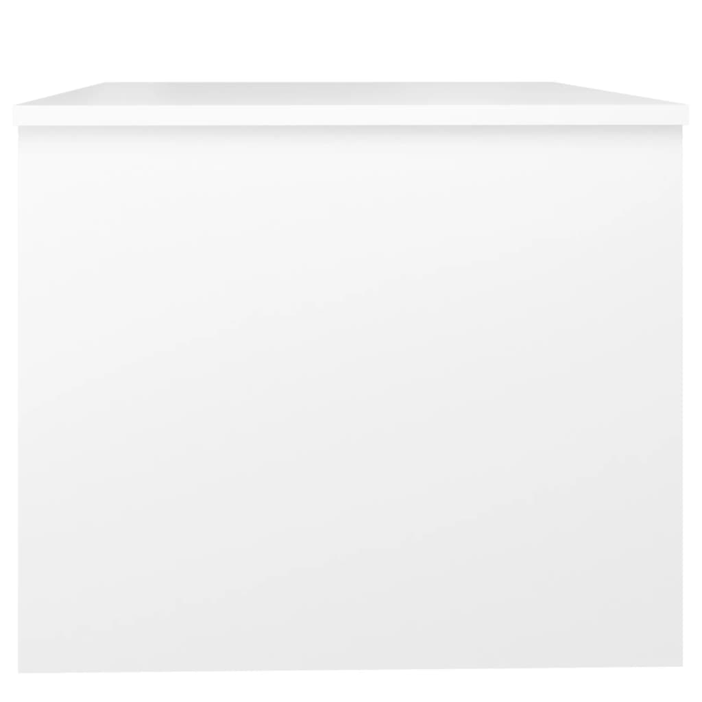 Salontafel 80X50X42,5 Cm Bewerkt Hout Wit