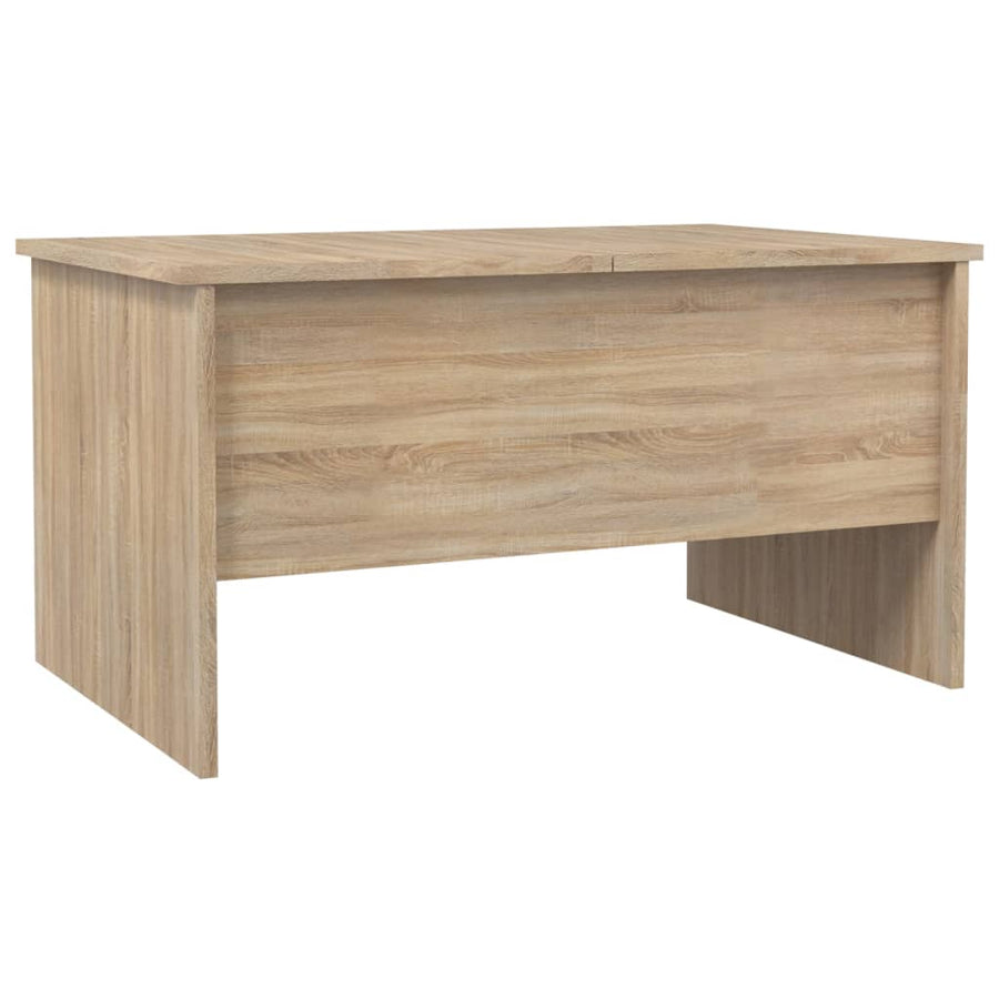 Salontafel 80X50X42,5 Cm Bewerkt Hout Sonoma Eikenkleurig