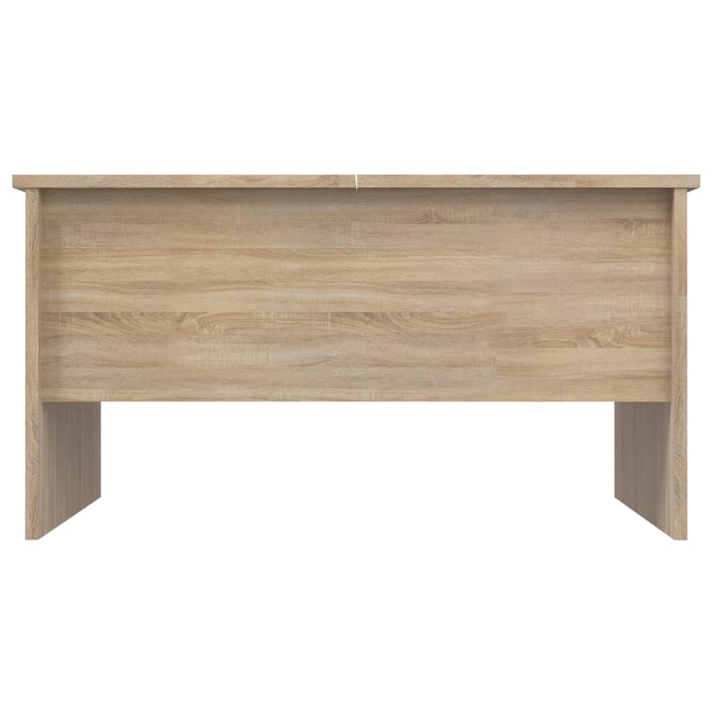 Salontafel 80X50X42,5 Cm Bewerkt Hout Sonoma Eikenkleurig