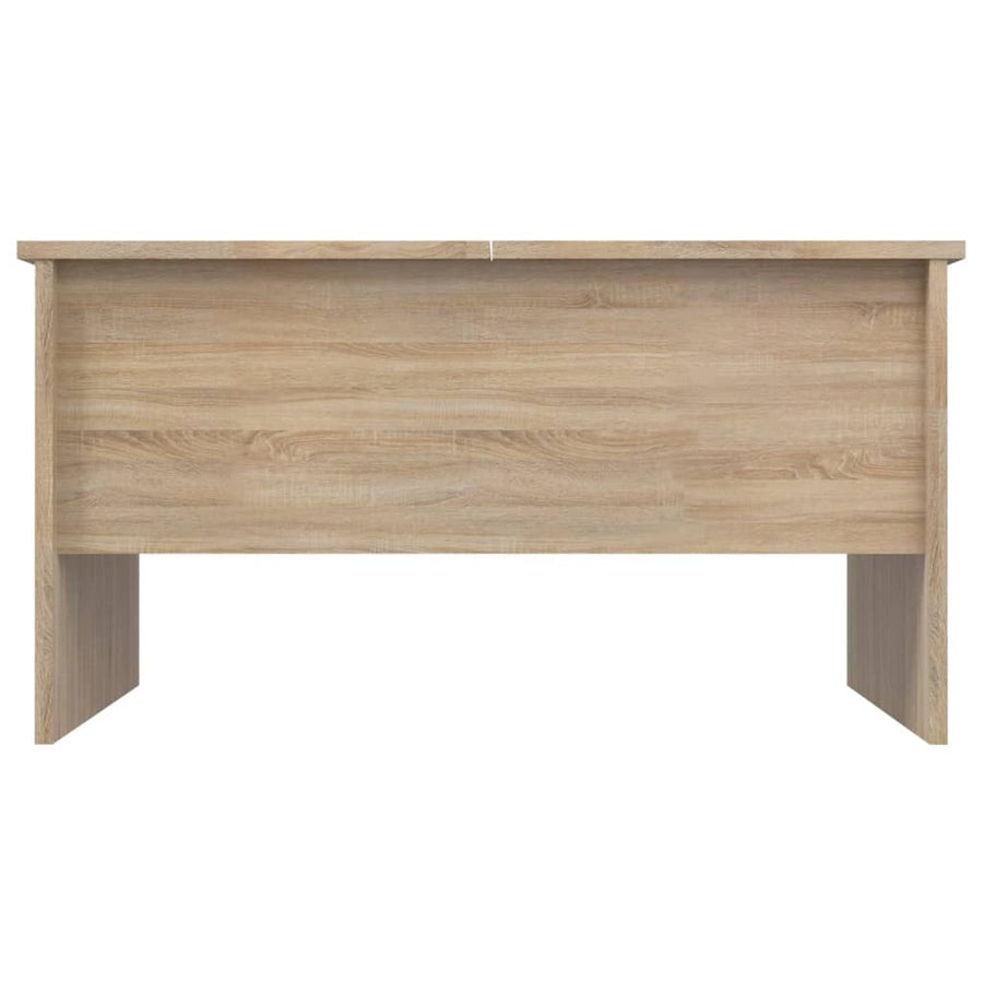 Salontafel 80X50X42,5 Cm Bewerkt Hout Sonoma Eikenkleurig
