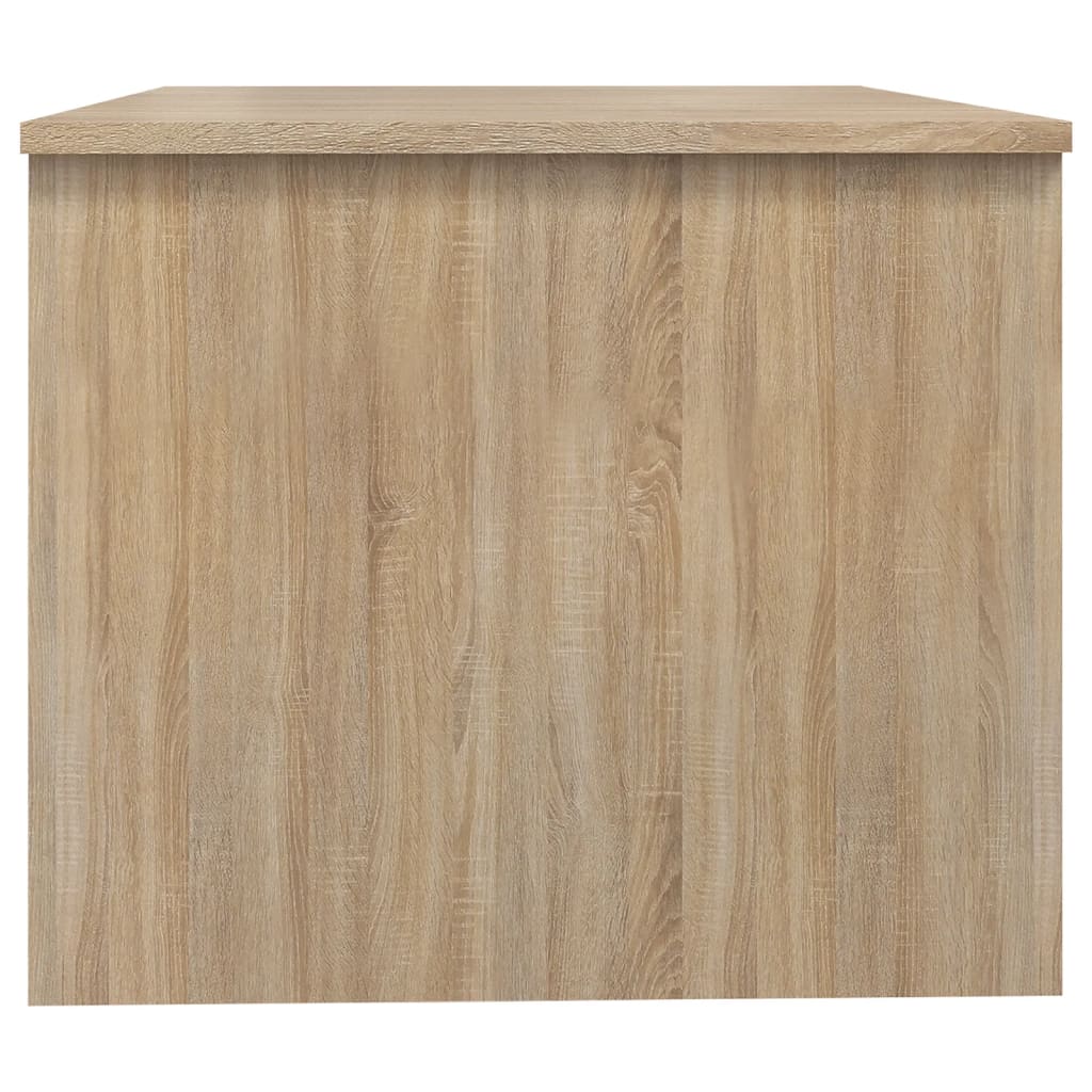Salontafel 80X50X42,5 Cm Bewerkt Hout Sonoma Eikenkleurig