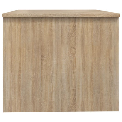 Salontafel 80X50X42,5 Cm Bewerkt Hout Sonoma Eikenkleurig