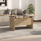 Coffee table 80x50x42.5 cm engineered wood Sonoma oak finish