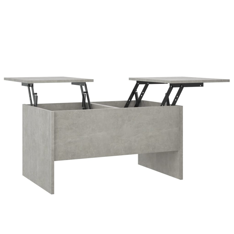 Salontafel 80X50X42,5 Cm Bewerkt Hout Betongrijs