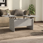 Coffee table 80x50x42.5 cm treated wood concrete grey