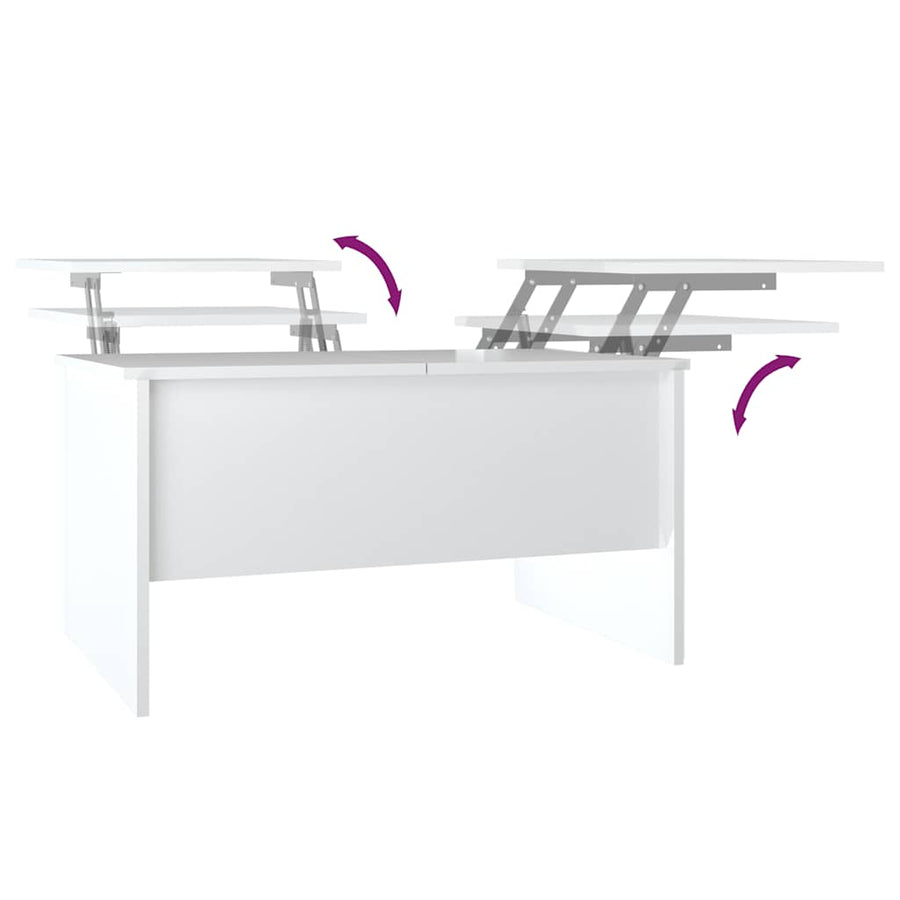 Salontafel 80X50X42,5 Cm Bewerkt Hout 80 x 50 x 42.5 cm