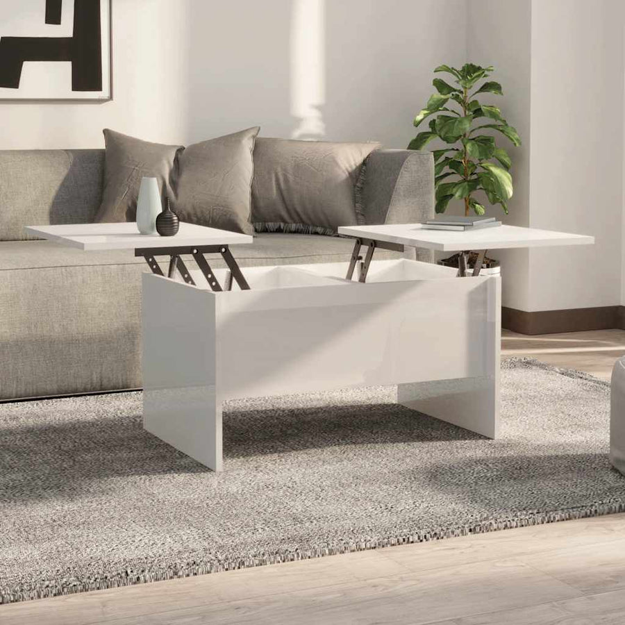 Salontafel 80X50X42,5 Cm Bewerkt Hout 80 x 50 x 42.5 cm