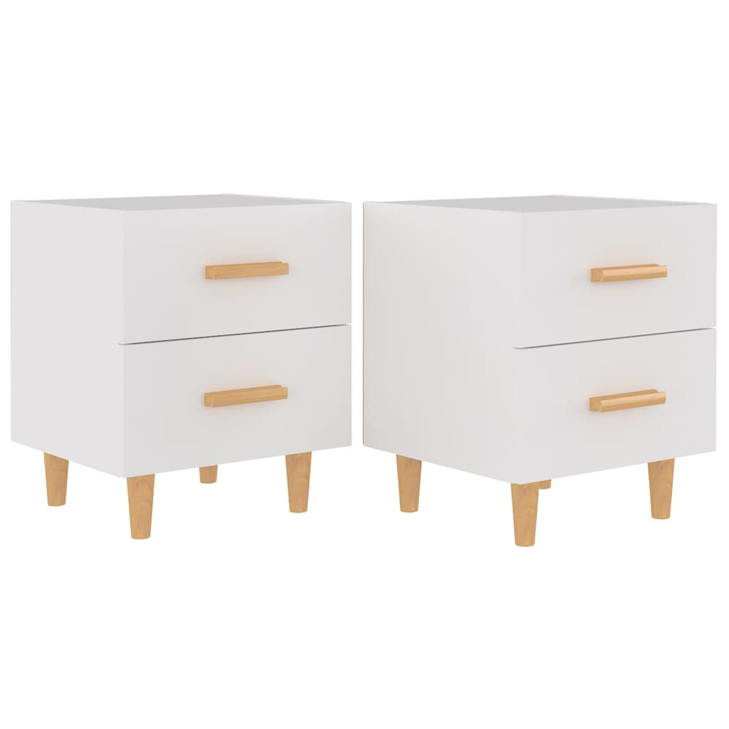 Nachtkastjes 40X35X47,5 Cm 2 Wit