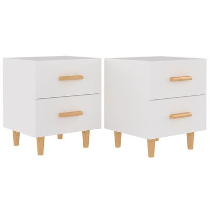 Nachtkastjes 40X35X47,5 Cm 2 Wit