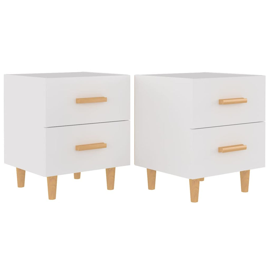 Nachtkastjes 40X35X47,5 Cm 2 Wit