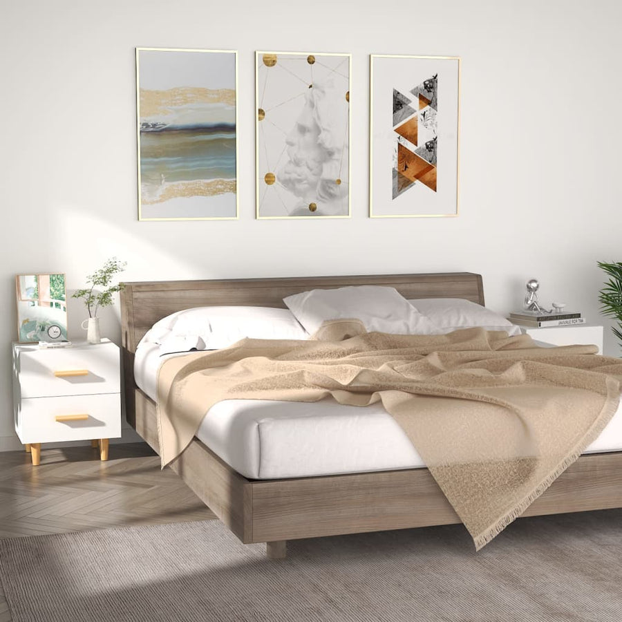 Nachtkastjes 40X35X47,5 Cm 2 Wit