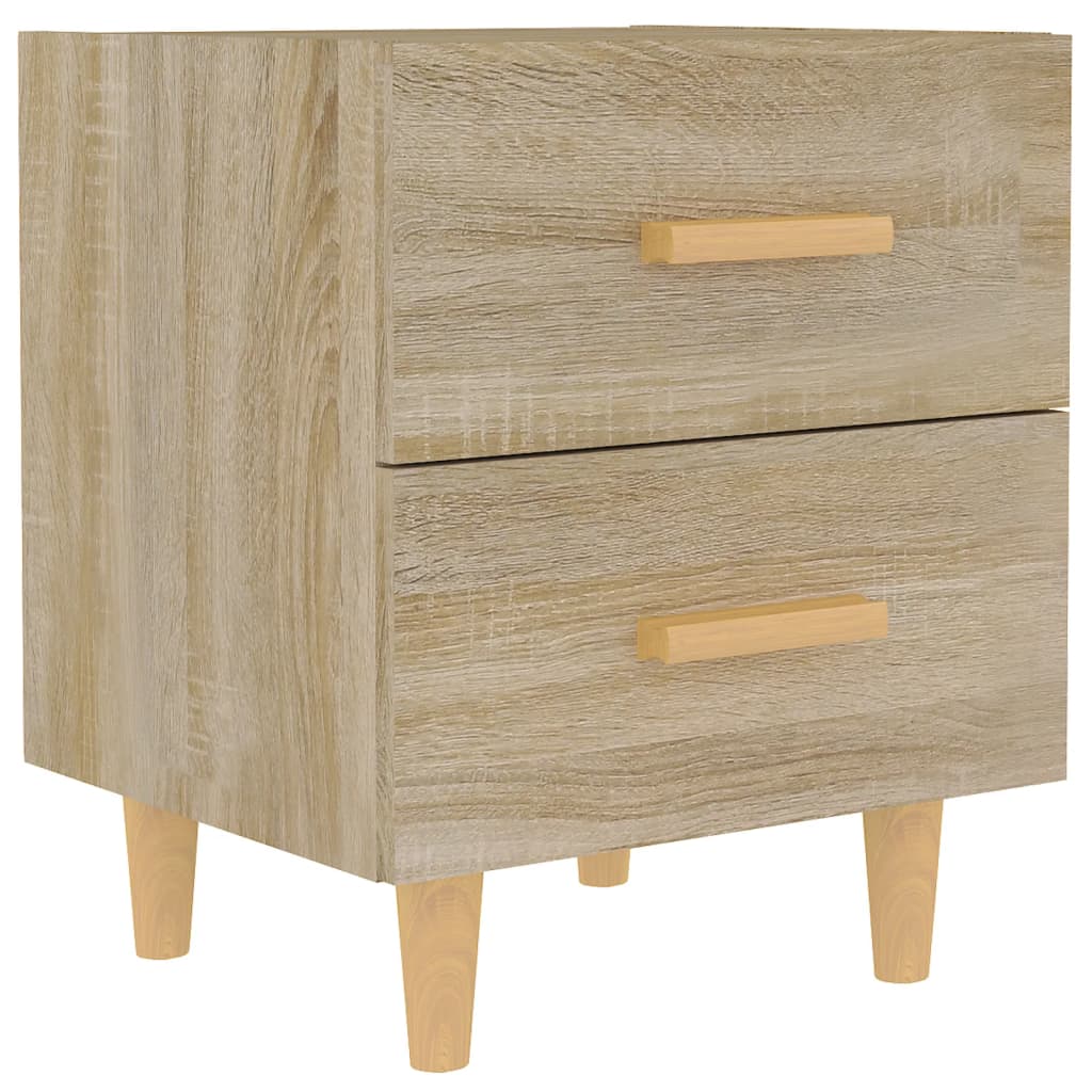 Nachtkastje 40X35X47,5 Cm Kleurig 1 Sonoma eiken