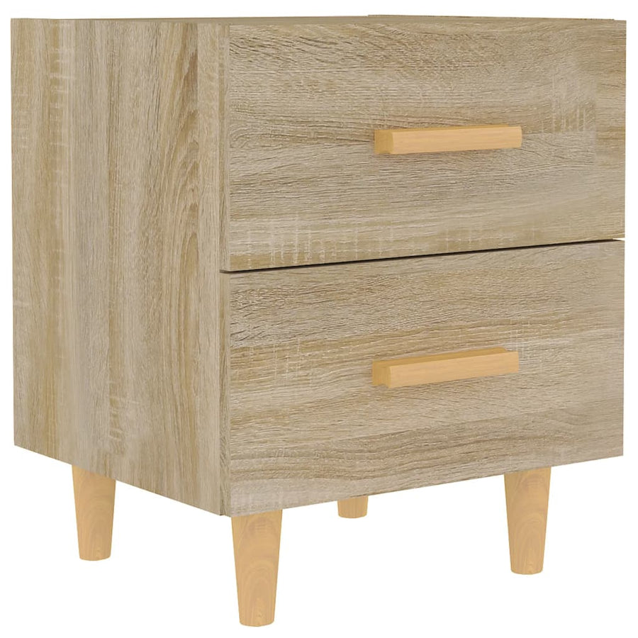 Nachtkastje 40X35X47,5 Cm Kleurig 1 Sonoma eiken