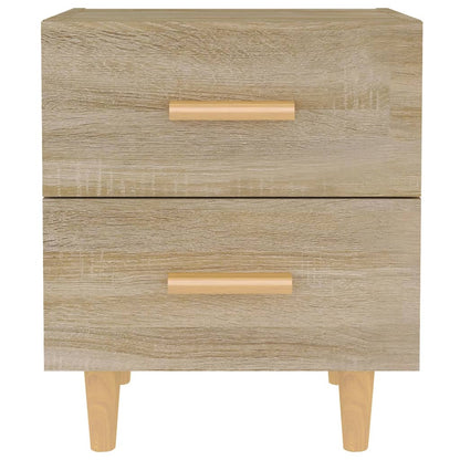 Nachtkastje 40X35X47,5 Cm Kleurig 1 Sonoma eiken