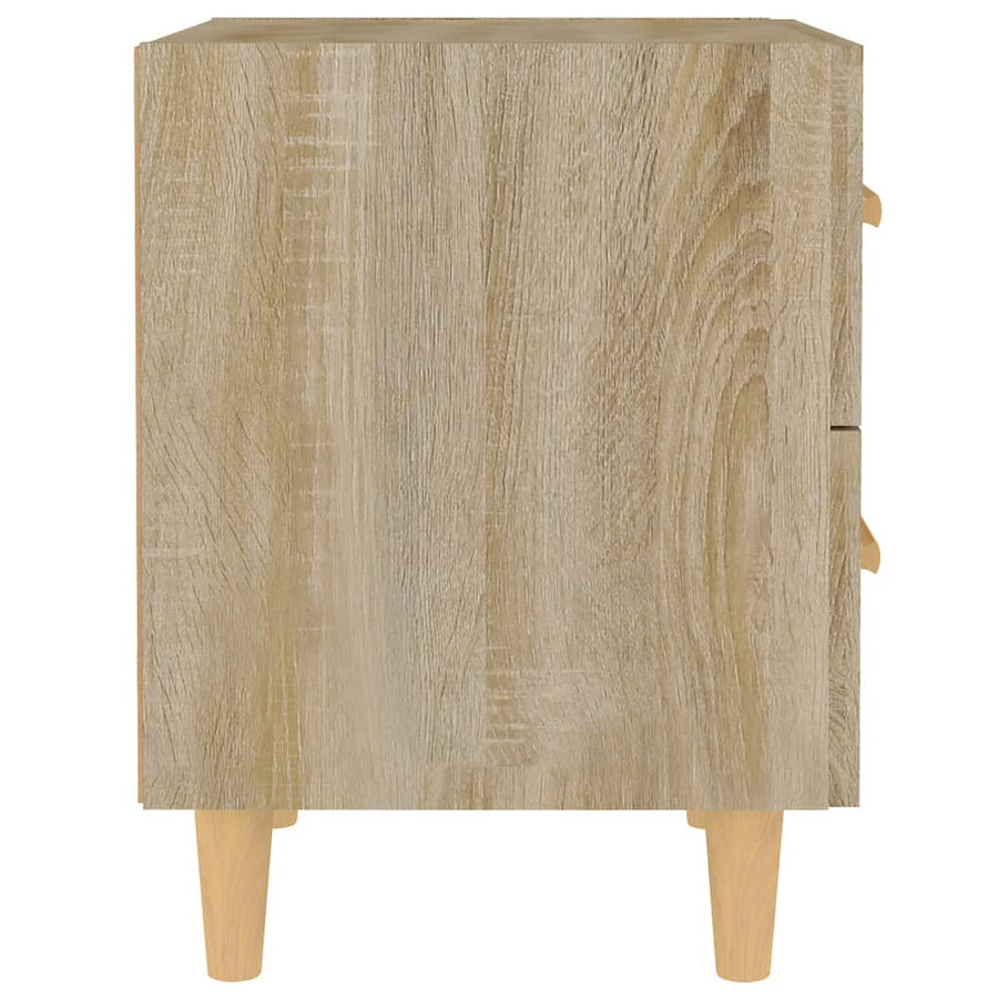 Nachtkastje 40X35X47,5 Cm Kleurig 1 Sonoma eiken