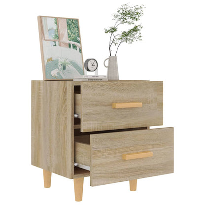 Nachtkastje 40X35X47,5 Cm Kleurig 1 Sonoma eiken